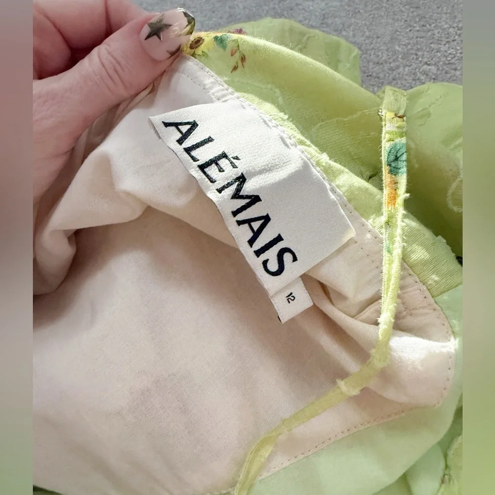 Alemais - Clementine Tiered Dress Multi Pastel Floral - size AUS 12 or US 8 - Picture 12 of 16